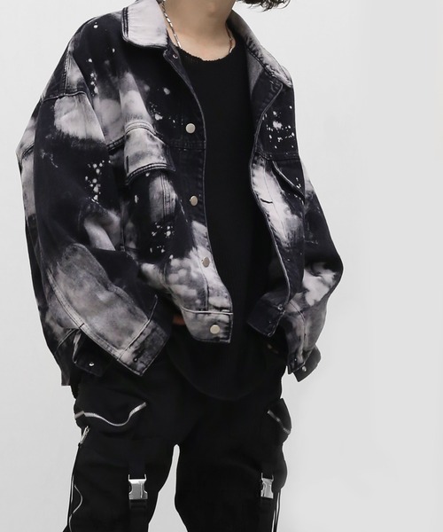 「minsobi」 デニムジャケット FREE ブラック メンズ_画像7