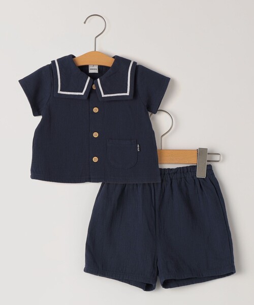 ベビー服 ロンパース SHIPS KIDS:70〜80cm / セーラー セットアップの画像