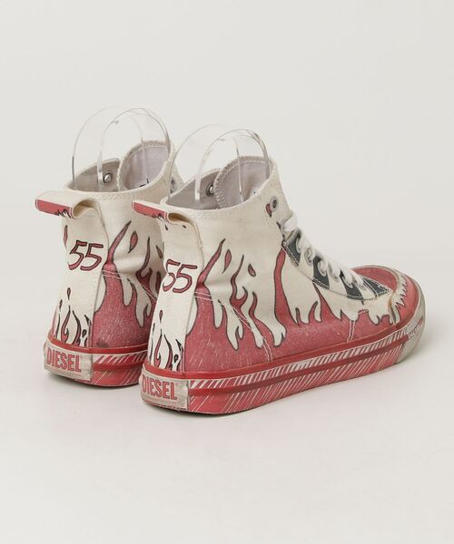 「DIESEL」 ハイカットスニーカー 38 ホワイト レディースの画像
