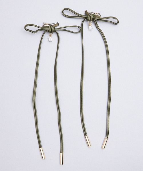 Zoule（ゾーラ） ヘアクリップ ゾーラ：long ribbon clip リボン
