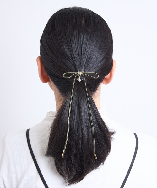 Zoule（ゾーラ） ヘアクリップ ゾーラ：long ribbon clip リボン