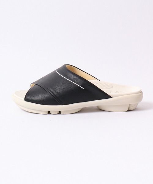 「Re:getA」 フラットサンダル M ブラック レディース_画像6