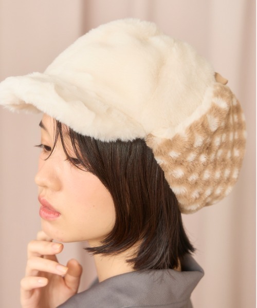 「kaorinomori」 帽子 M/57.5cm ライトブルー レディース_画像2