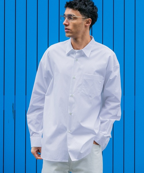 「THOMAS MASON」 長袖シャツ「THOMAS MASONコラボ」 MEDIUM ブルー メンズ_画像2