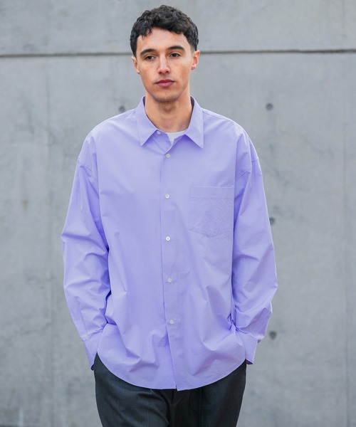 「THOMAS MASON」 長袖シャツ「THOMAS MASONコラボ」 MEDIUM ブルー メンズ_画像7
