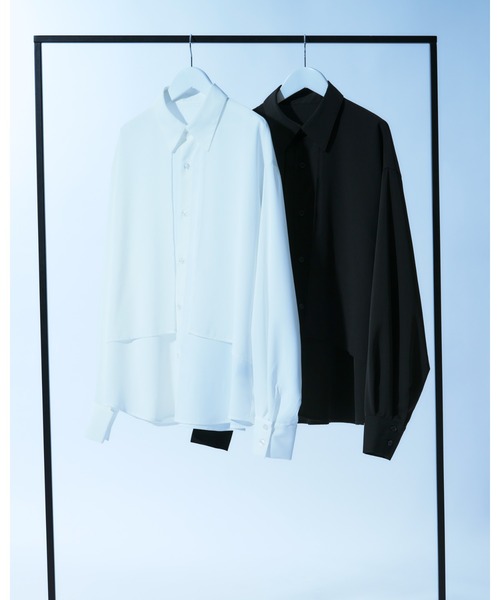 「Ellno Loset」 長袖シャツ MEDIUM オフホワイト メンズ_画像2