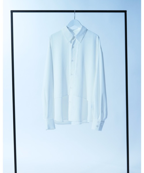 「Ellno Loset」 長袖シャツ MEDIUM オフホワイト メンズ_画像3