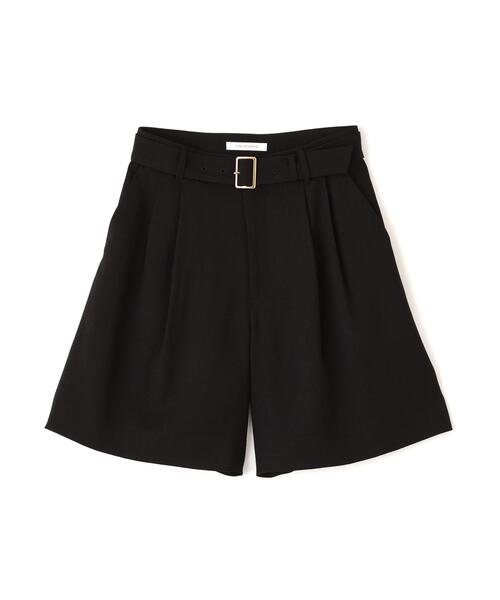 パンツ 「防シワ」スラブツイルショートパンツ レディースの画像