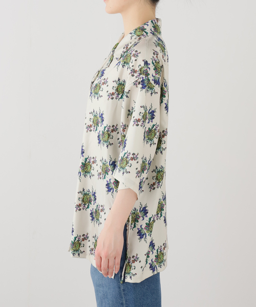 ブラウス シャツ 「FUMIE TANAKA/フミエタナカ」flower satin SH シャツ レディースの画像