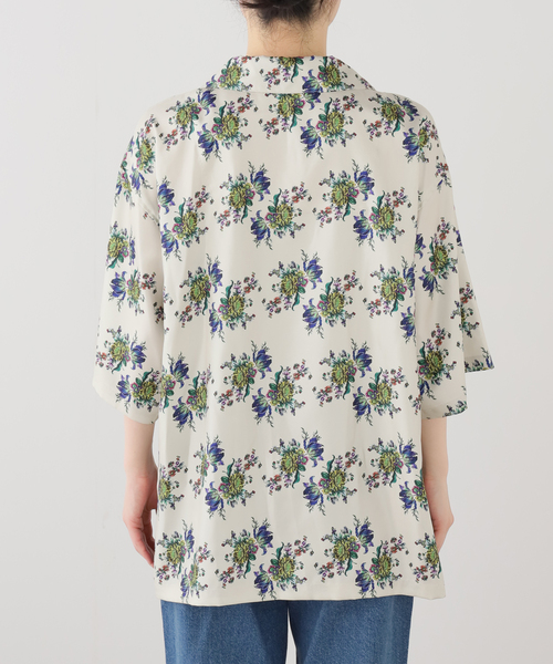 ブラウス シャツ 「FUMIE TANAKA/フミエタナカ」flower satin SH シャツ レディースの画像