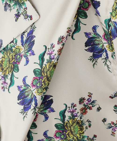 ブラウス シャツ 「FUMIE TANAKA/フミエタナカ」flower satin SH シャツ レディースの画像