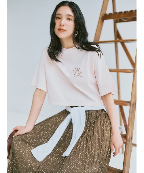 Invel クレンジング製品 シルバー袋 レディース 半袖Tシャツ サイズM Mila Owen（ミラオーウェン） tシャツ 半袖 「接触冷感」ハイライン