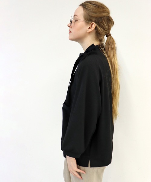 「haupia」 7分袖カットソー MEDIUM ブラック レディース_画像6