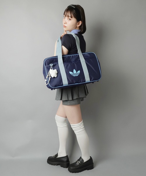 old adidas スクールバッグ スクバ グレー ワッぺ 兼松 adidas（アディダス） ショルダーバッグ バッグ 「adidas/アディダス
