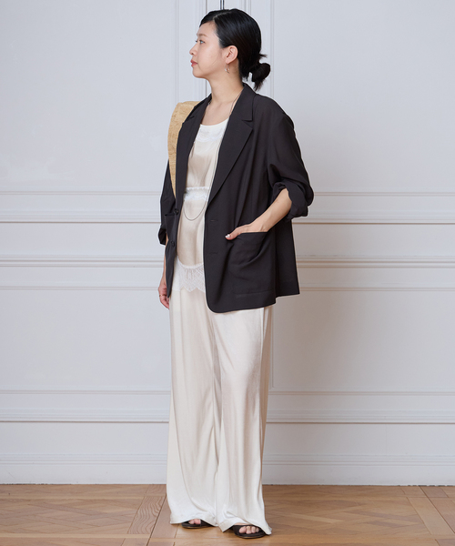 ジャケット テーラードジャケット IENA LA BOUCLE シアードレーピージャケット レディースの画像