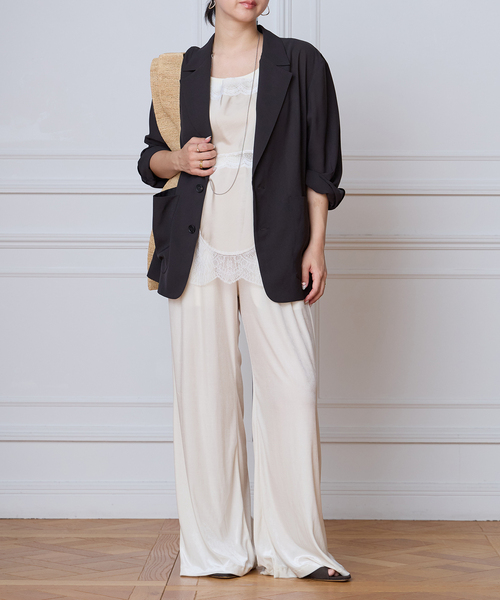 ジャケット テーラードジャケット IENA LA BOUCLE シアードレーピージャケット レディースの画像