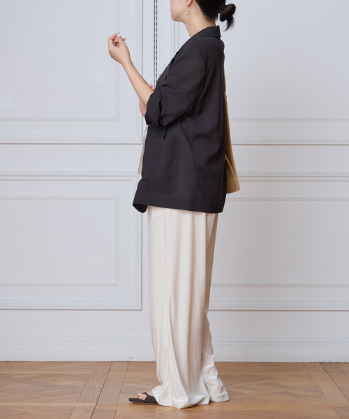 ジャケット テーラードジャケット IENA LA BOUCLE シアードレーピージャケット レディースの画像