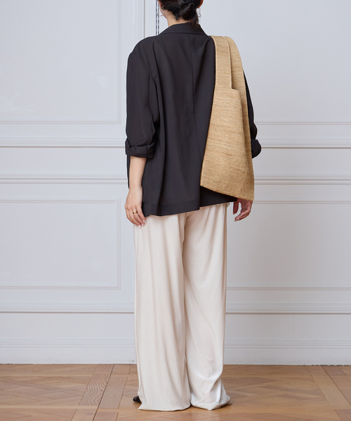 ジャケット テーラードジャケット IENA LA BOUCLE シアードレーピージャケット レディースの画像