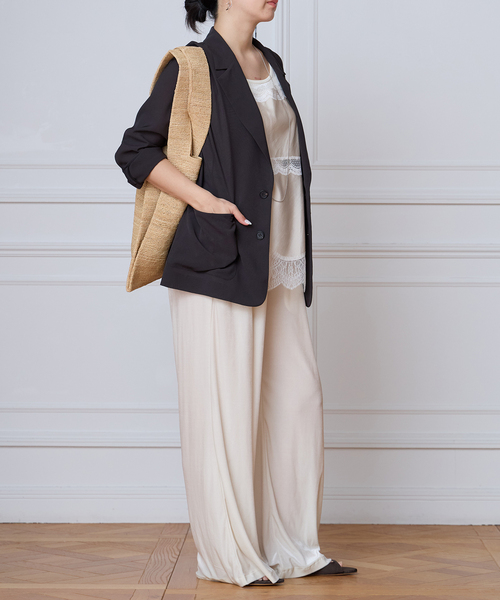 ジャケット テーラードジャケット IENA LA BOUCLE シアードレーピージャケット レディースの画像
