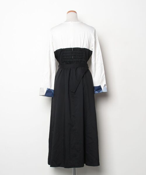 ブルーレーベル クレストブリッジ ロングワンピース ブラック 38 BLUE LABEL CRESTBRIDGE（ブルーレーベルクレストブリッジ） 長袖