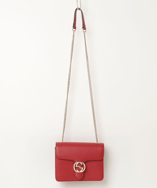 GUCCI（グッチ） インターロッキングG チェーンショルダーバッグ FREE 