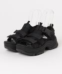 「Teva」 フラットサンダル 23 ブラック...の詳細画像1