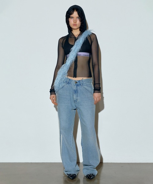 「SCULPTOR」 デニムパンツ SMALL ライトブルー レディース_画像2