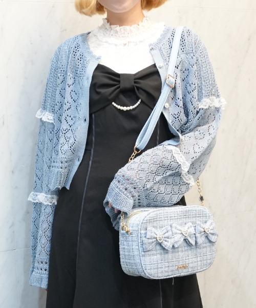 axes femme POETIQUE ショルダーバッグ バッグ トロワリボンツイード