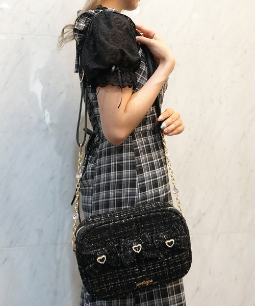 axes femme POETIQUE ショルダーバッグ バッグ トロワリボンツイード