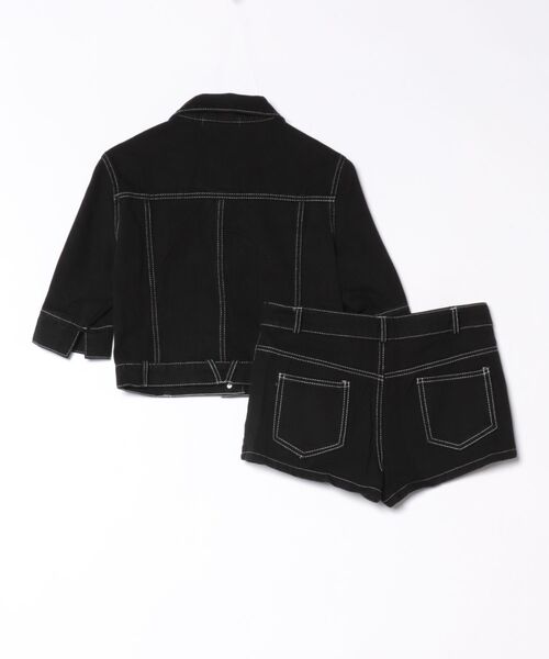 【未開封美品】スーヒヤデニムセットアップ（ブラック） ALMO セットアップ 「LAMPOON」ブラックデニムセットアップ レディース