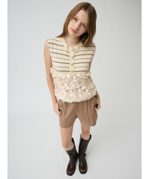 リリーブラウン　ショートパンツ ベージュ LILY BROWN（リリーブラウン） パンツ ショートパンツ レディース