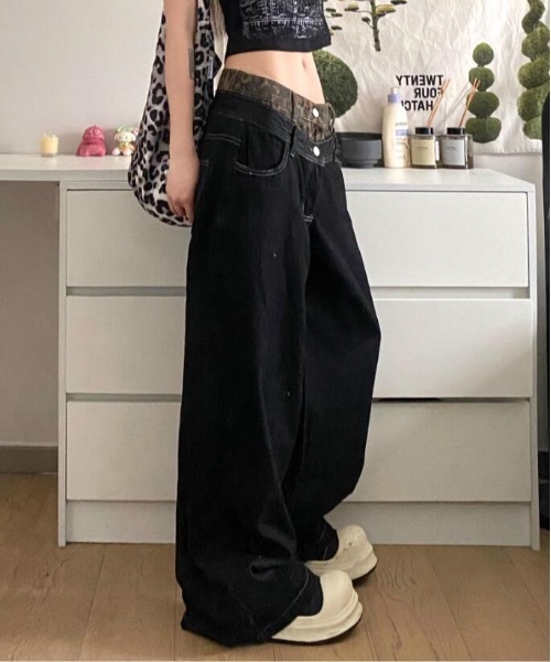 「lilful」 デニムパンツ L ブラック レディース_画像9