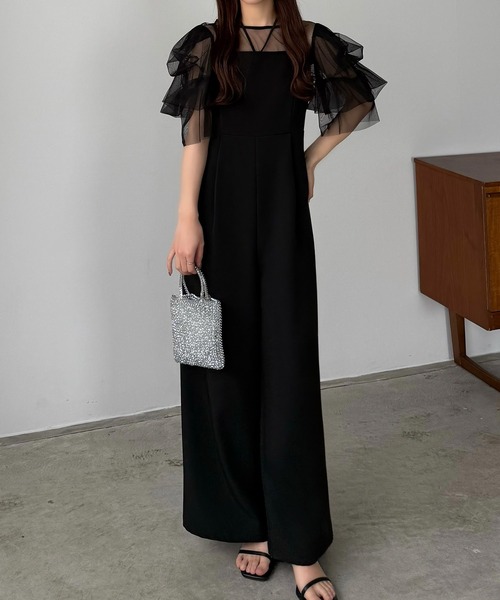 「callautia」 オールインワン LARGE ネイビー レディース_画像2