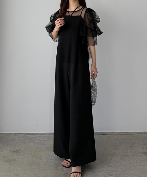 「callautia」 オールインワン LARGE ネイビー レディース_画像4