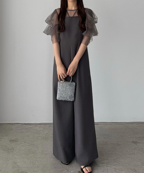 「callautia」 オールインワン LARGE ネイビー レディース_画像6