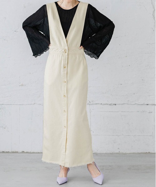 ワンピース ジャンパースカート フロントボタンジャンパースカート Zozotown Paypayモール店 通販 Paypayモール