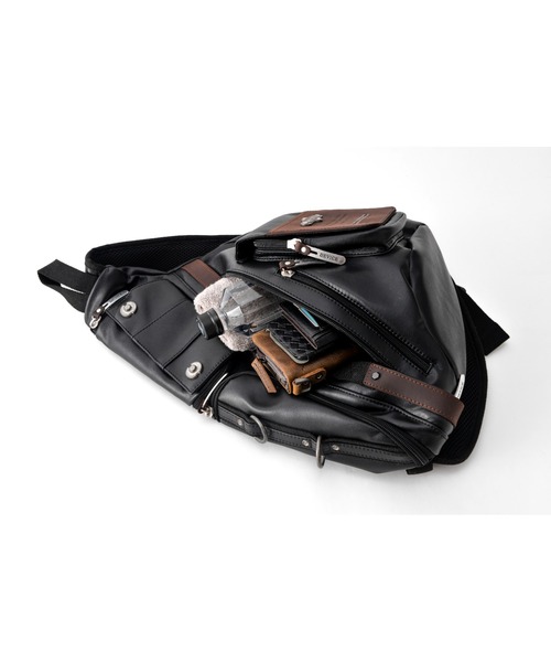 ドライボーンズ Dry Bone レザー バッグ ウエストバック ボディバッグ ドライボーンズ Leather Waist Bag DBG-001C ブラック | アメカジ