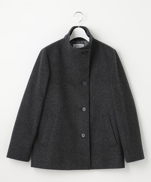 J.PRESS アウター スーパー110Sショートビーバー スタンドカラー