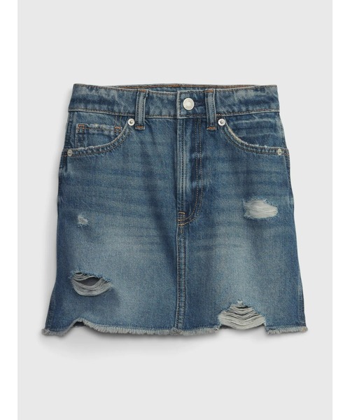 GAP（ギャップ） スカート ウォッシュウェル ハイライズ デニム 