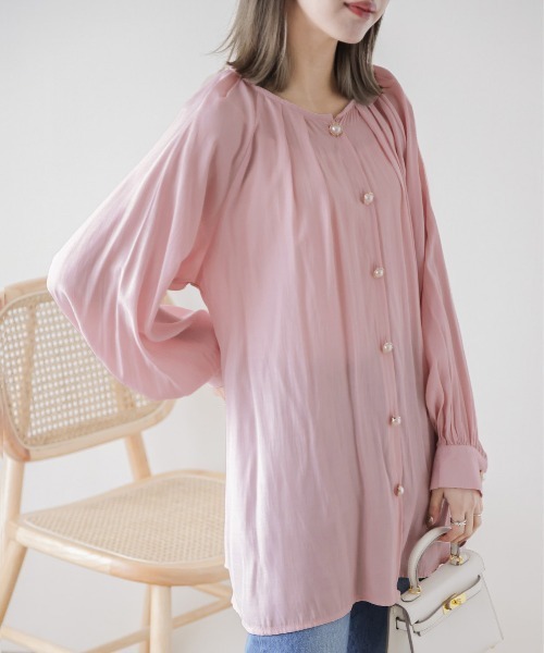 ブラウス シャツ フロントタック ブラウス レディース NATURAL BEAUTY BASIC ブラウス シャツ フロントタックブラウス