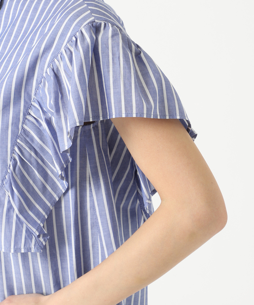 シャツ ブラウス ビッグラッフルスタンドシャツ JOURNAL