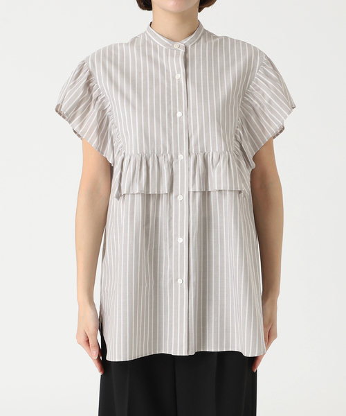 シャツ ブラウス ビッグラッフルスタンドシャツ JOURNAL