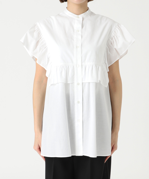 シャツ ブラウス ビッグラッフルスタンドシャツ JOURNAL