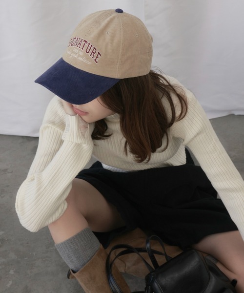 GIUNON キャップ 帽子 couduroy cap / コーデュロイキャップ