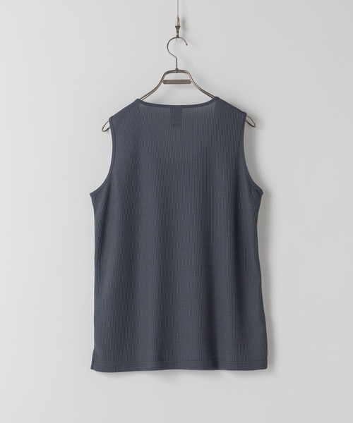 Casper John タンクトップ Waffle layered tank top/ワッフル