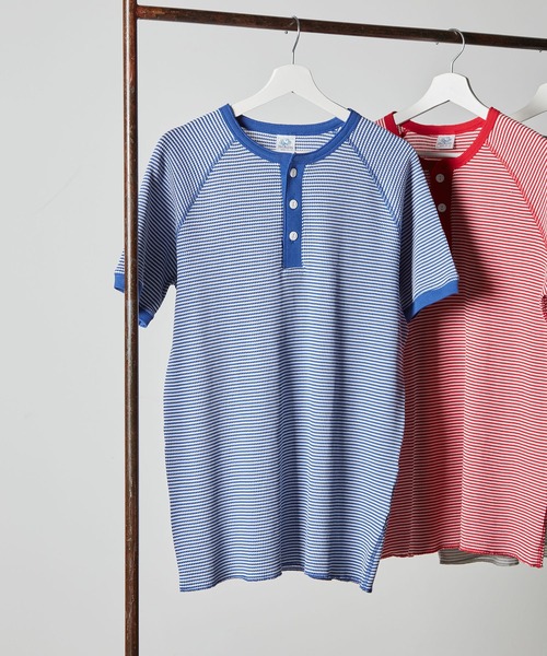 FRUIT OF THE LOOM（フルーツオブザルーム） tシャツ ボーダーヘンリー