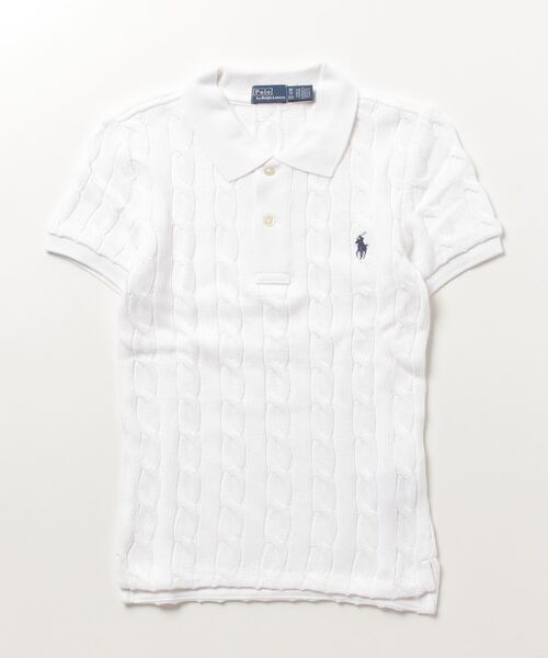 美品✴︎POLO Ralph Lauren アイボリー ケーブルニット XS POLO RALPH LAUREN セーター ニット ケーブルニット コットン