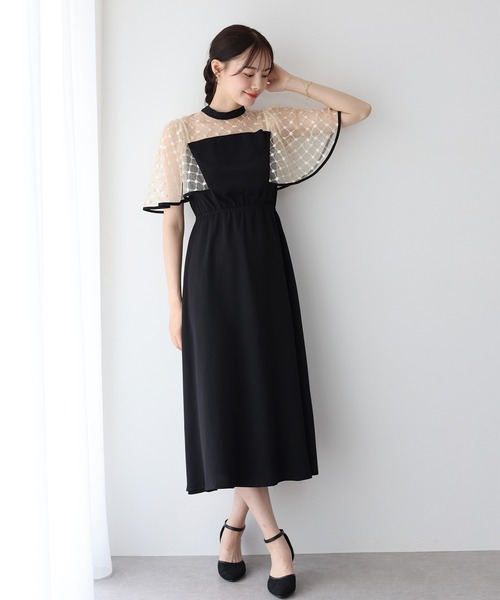 BLUEEAST オケージョンドレス BLUEEAST ブルーイースト バックリボンレースオケージョンドレス