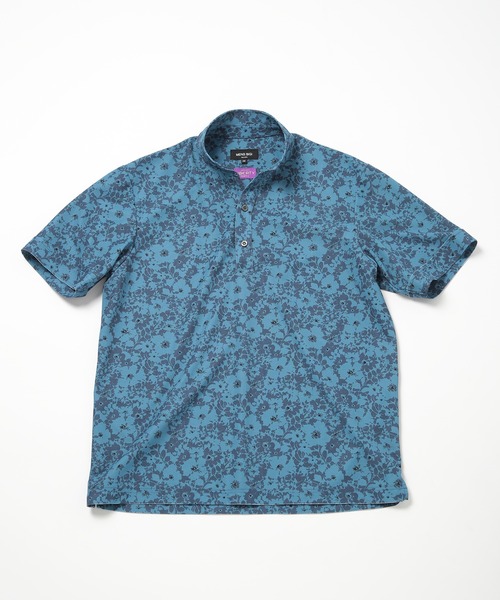 ブルーハーツ☆PKOツアーライブ会場購入タオル☆ハイロウズ☆激レア☆Tシャツ☆ LIBERTY】吸水速乾アーカイブ花柄ポロシャツ｜メンズ