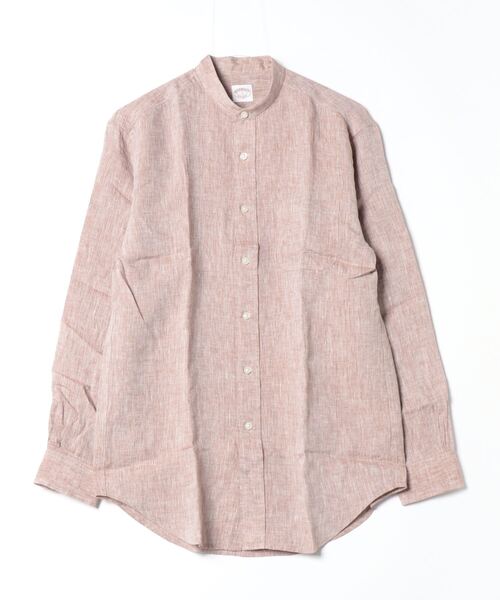 ブルックスブラザーズ（Brooks Brothers）/リネン バンドカラー カジュアルシャツ BROOKS BROTHERS（ブルックスブラザーズ） シャツ リネン バンドカラー
